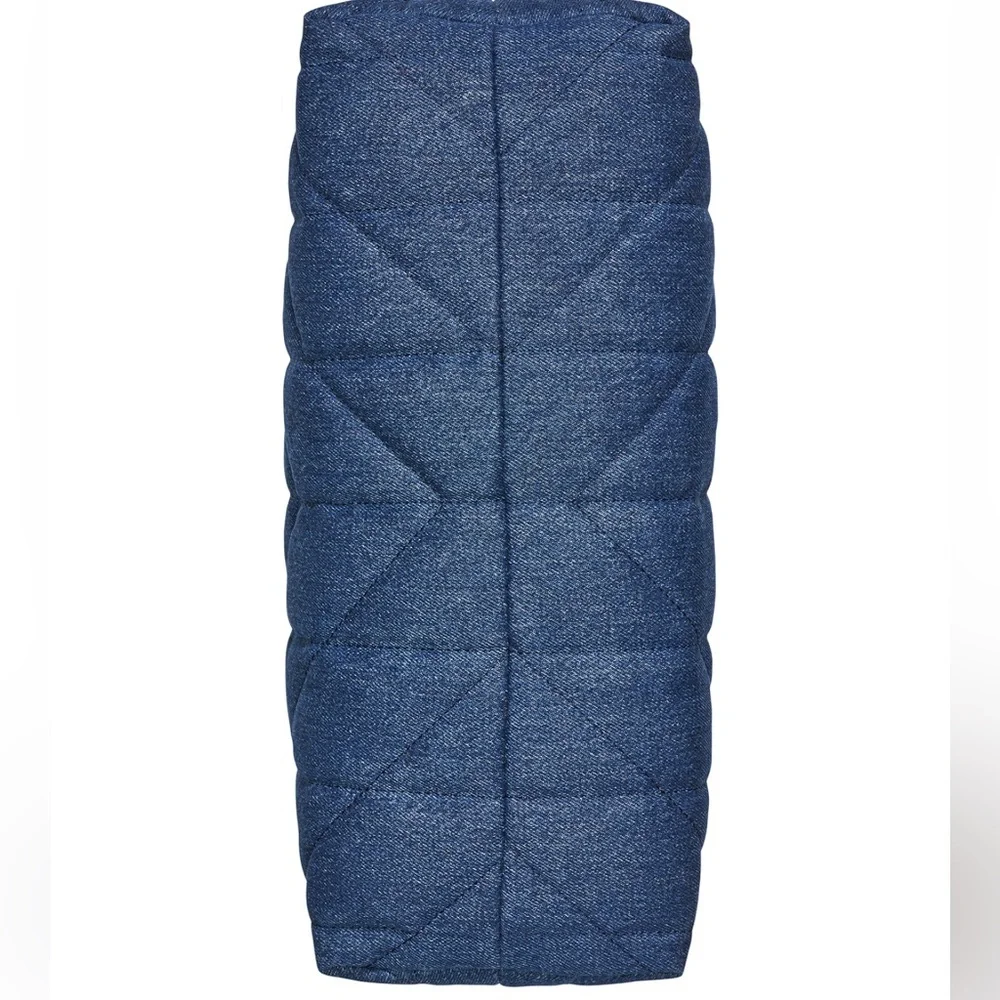 KARL LAGERFELD PARIS Voyage Quilted Denim Hobo Bag NWT $198